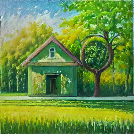 Saved oil painting result of the same tutorial sketch